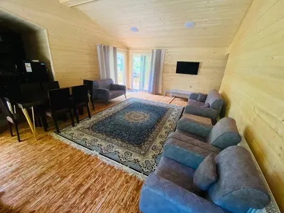 کلبه دوخوابه چوبی پارادایس