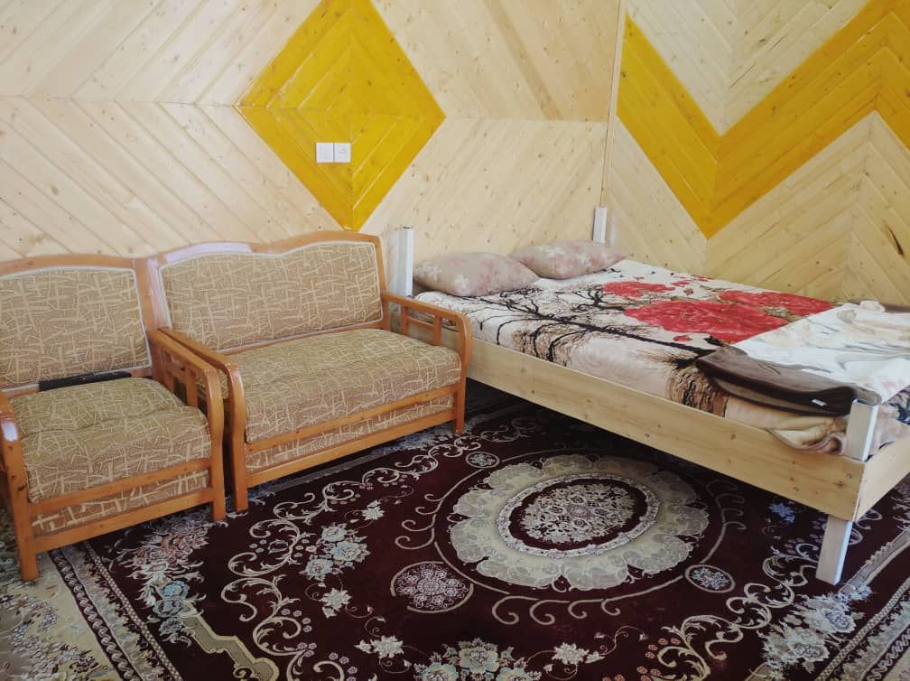 یک خوابه دوبلکس چوبی با استخر آبگرم آراز