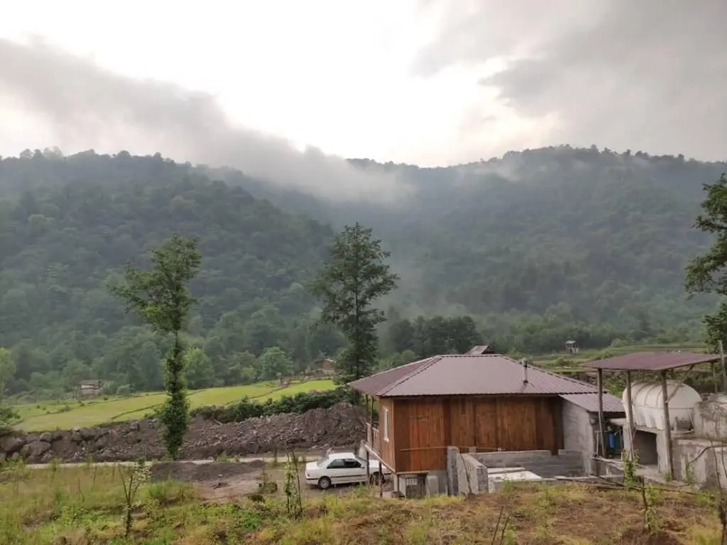 کلبه یک خوابه جنگلی مرتضی 2 - نمای پشتی