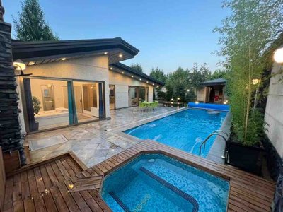 ویلا دوخوابه استخردار آبگرم دریاچه