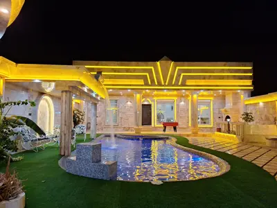 ویلا دوخوابه استخردار آبگرم عمارت کاخ نور