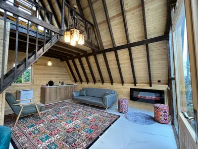 کلبه یک خوابه جنگلی تیامو ماه عسل