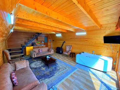 کلبه یک خوابه سوئیسی جکوزی دار بهشت پدری 1