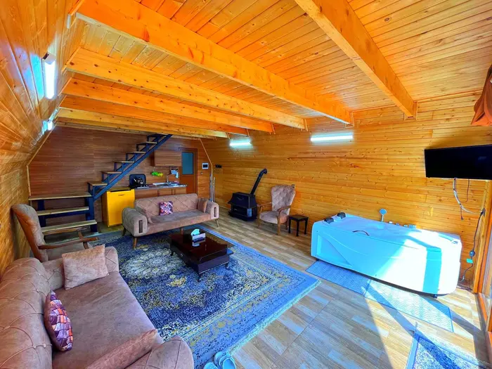 کلبه یک خوابه سوئیسی جکوزی دار بهشت پدری 1