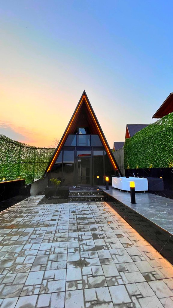 کلبه یک خوابه سوئیسی جکوزی دار بهشت پدری