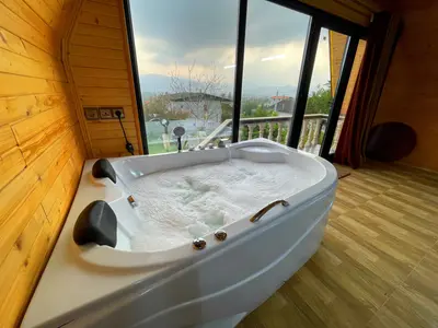 کلبه یک خوابه سوئیسی جکوزی دار بهشت پدری ۲