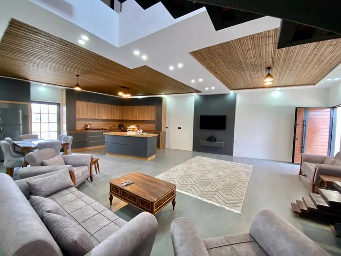 ویلا دوبلکس سه خواب شالیزار - سالن پذیرایی