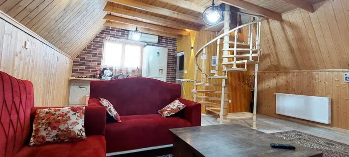 کلبه دوخوابه چوبی جنگلی گیتی