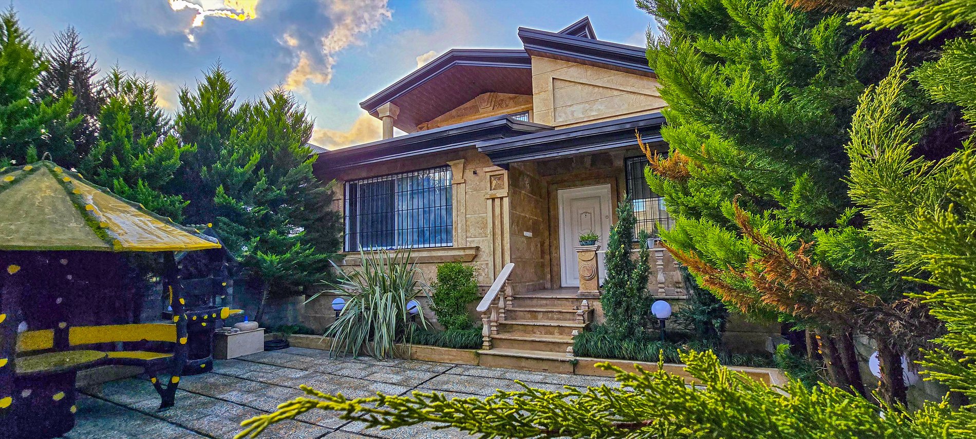 ویلا سه خوابه استخردار آبگرم  گندم