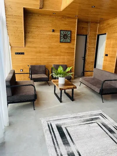 کلبه دوخوابه سوئیسی جکوزی دار تی ته 1