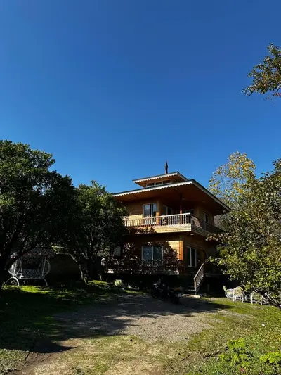 کلبه سه خوابه چوبی طاسکوه