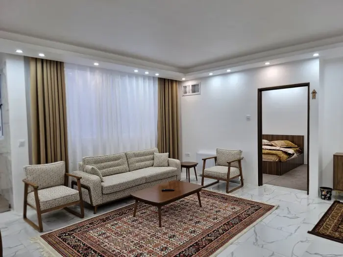 آپارتمان یک خوابه گل گندم - سالن پذیرایی از نمایی دیگر 