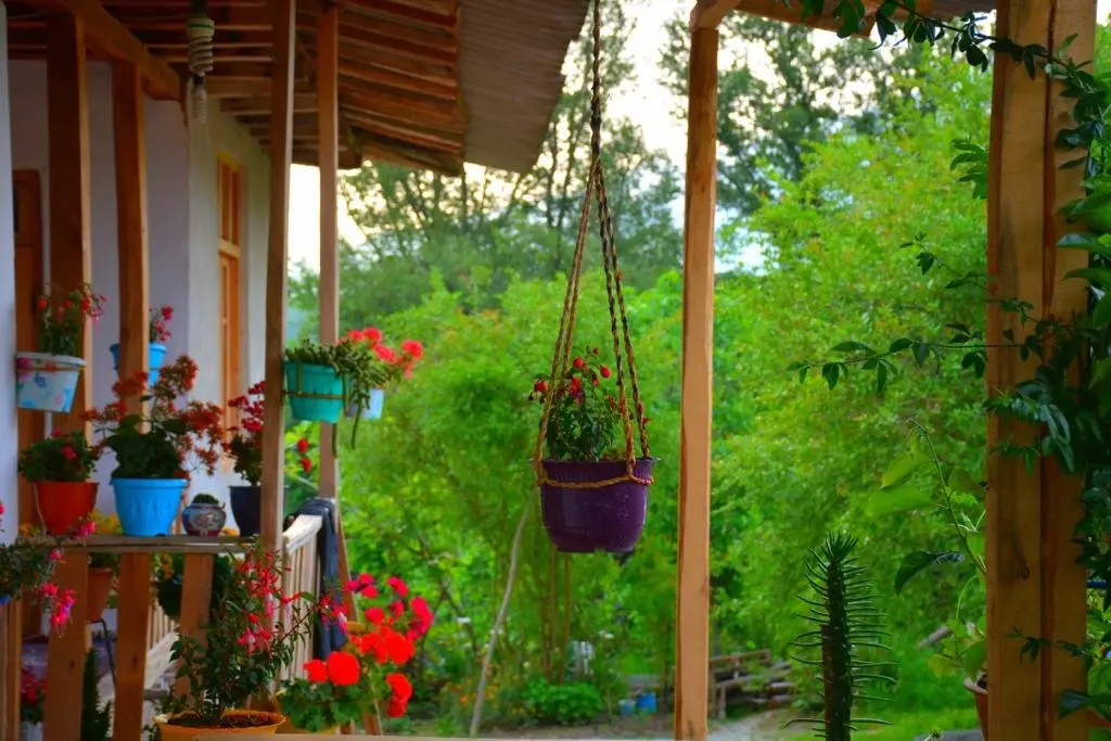 بوم گردی آوش - کلبه راش، واحد آبی - تراس آبی