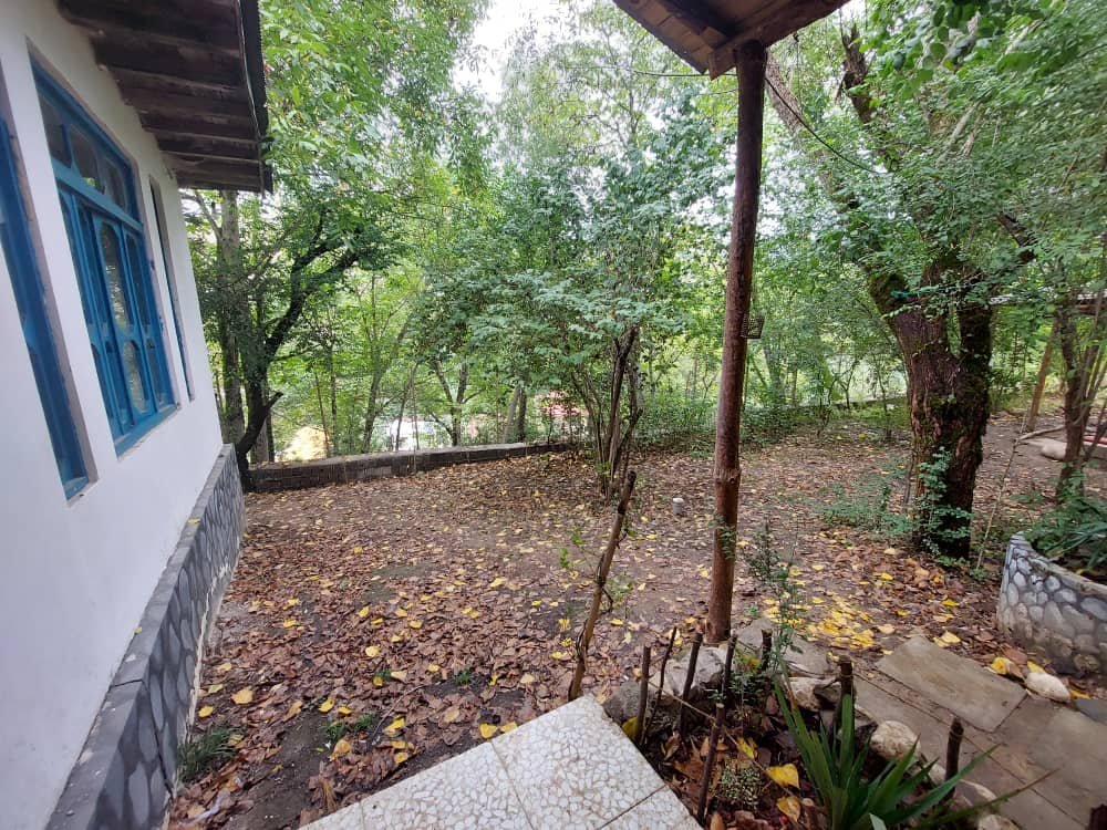 کلبه دوخوابه جنگلی دیلانشین - نمای حیاط