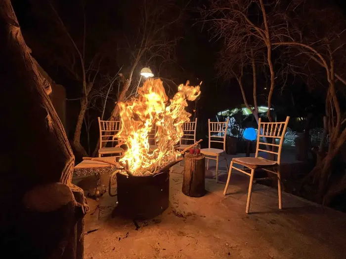 ویلا دوخوابه جنگلی راشین 1 - اتشدان و باربیکو