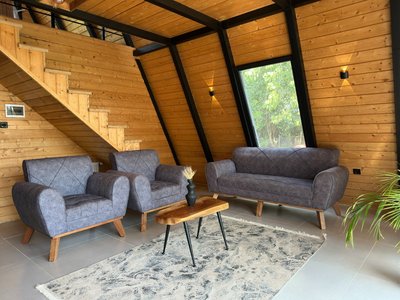 کلبه دوخوابه چوبی جکوزی دار مهیار