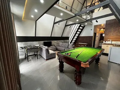 کلبه دوخوابه سوئیسی استخردار آبگرم سیمبا