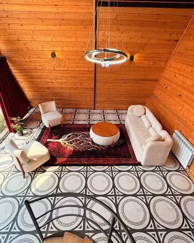 کلبه دوخوابه جکوزی دار شمعدونی