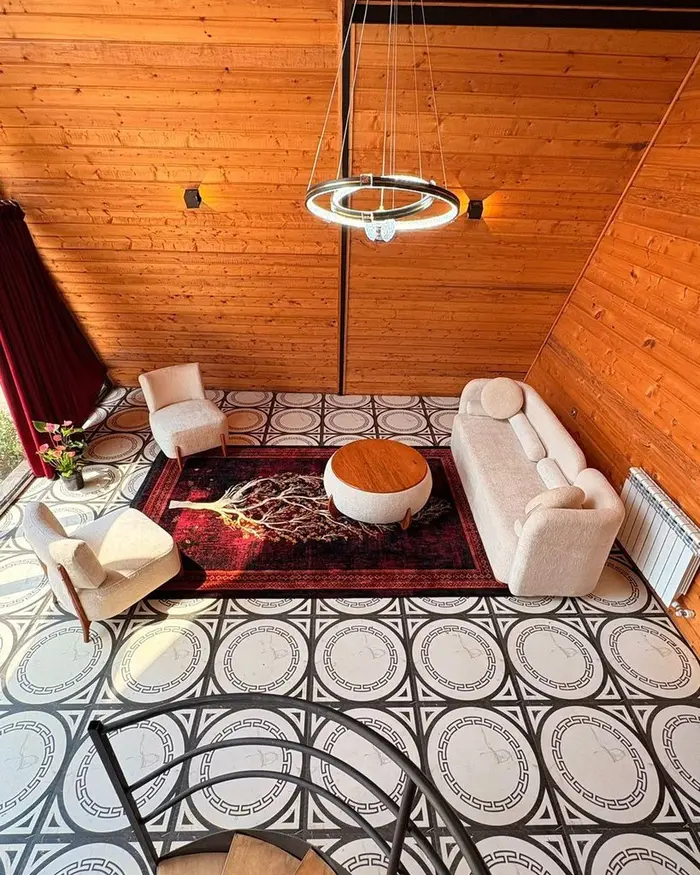 کلبه دوخوابه جکوزی دار شمعدونی