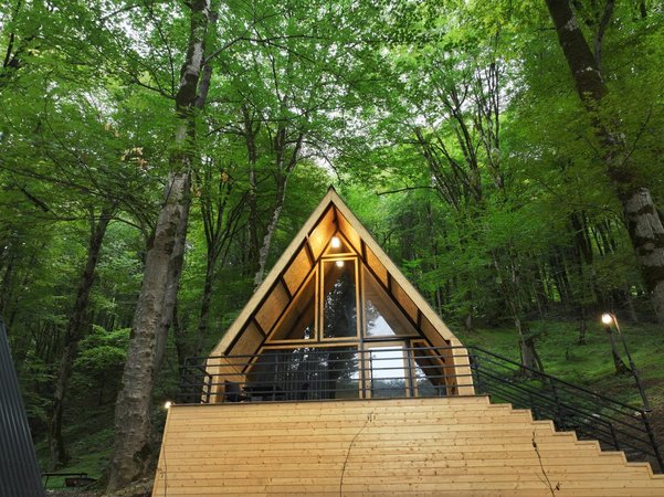 کلبه دوخوابه جنگلی آبپری واحد 2