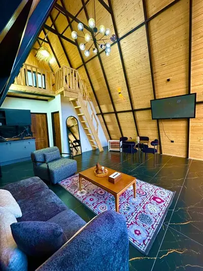 ویلا دوخوابه سوئیسی ماسو فولادکلا نور واحد وارش