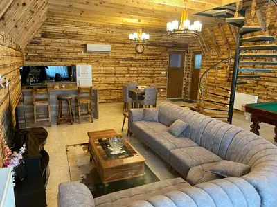 کلبه دوخوابه استخردار آبگرم طبیعت 1