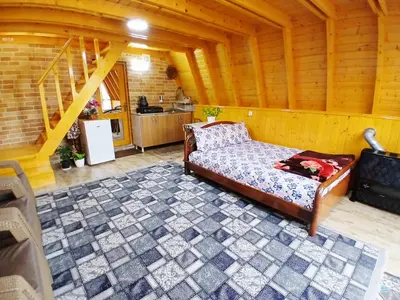 کلبه یک خوابه چوبی سوئیسی ارغوان