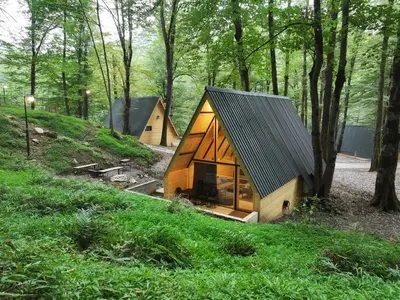 کلبه دوخوابه جنگلی آبپری واحد 2