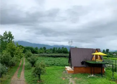 کلبه دوخوابه سوئیسی چوبی نیکی