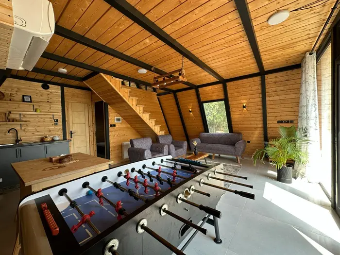 کلبه دوخوابه چوبی جکوزی دار مهیار