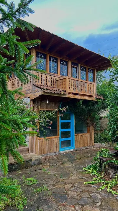 کلبه یک خوابه چوبی صدف 2