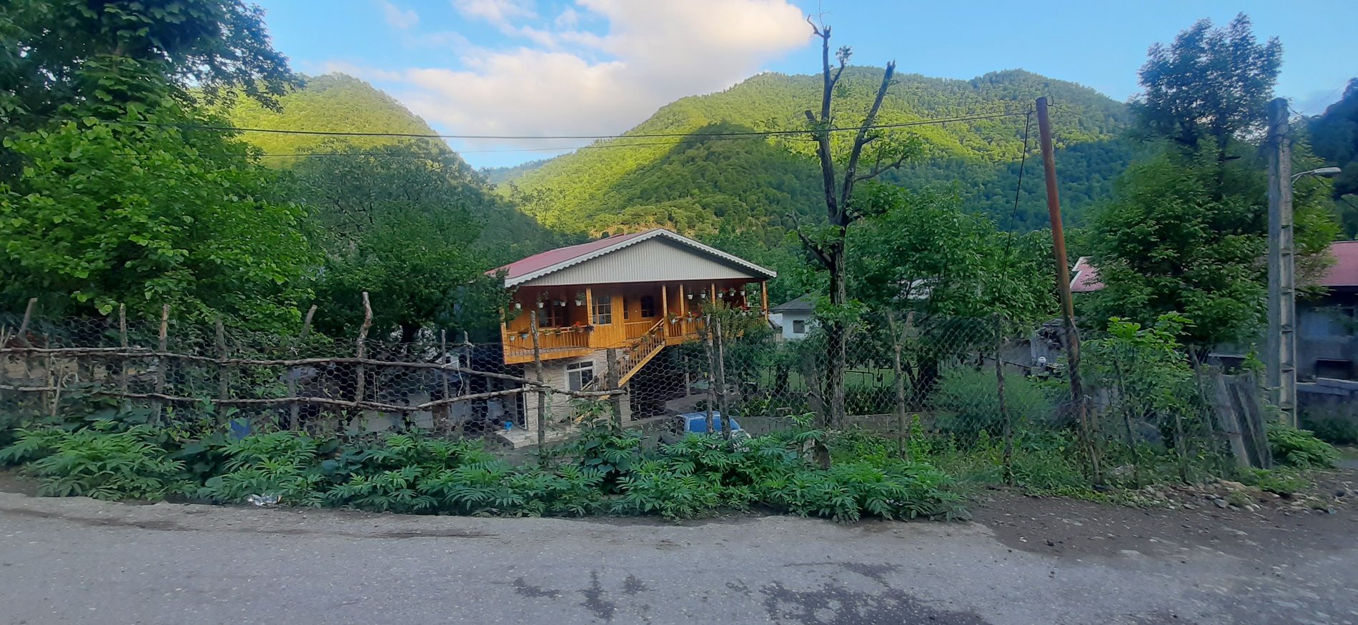 دوخوابه چوبی گل تاج شالما