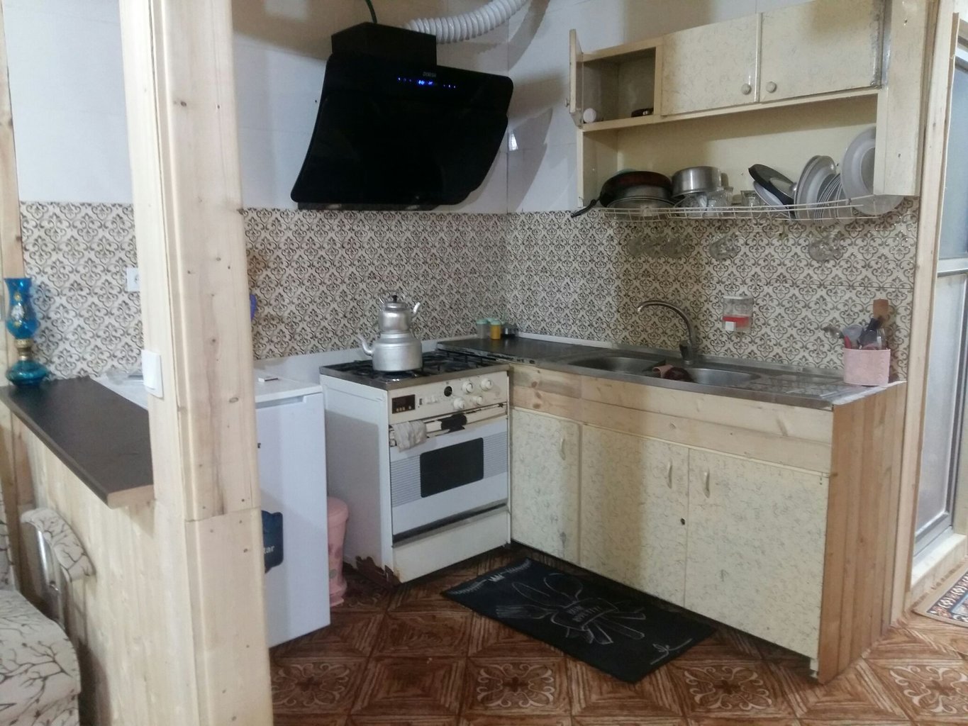 دوخوابه چوبی گل تاج شالما