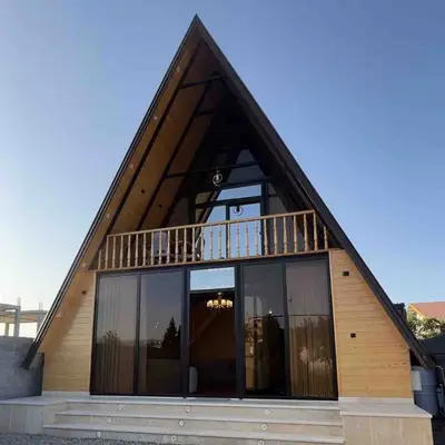 کلبه دوخوابه سوئیسی استخردار آبگرم یوسفی ۱