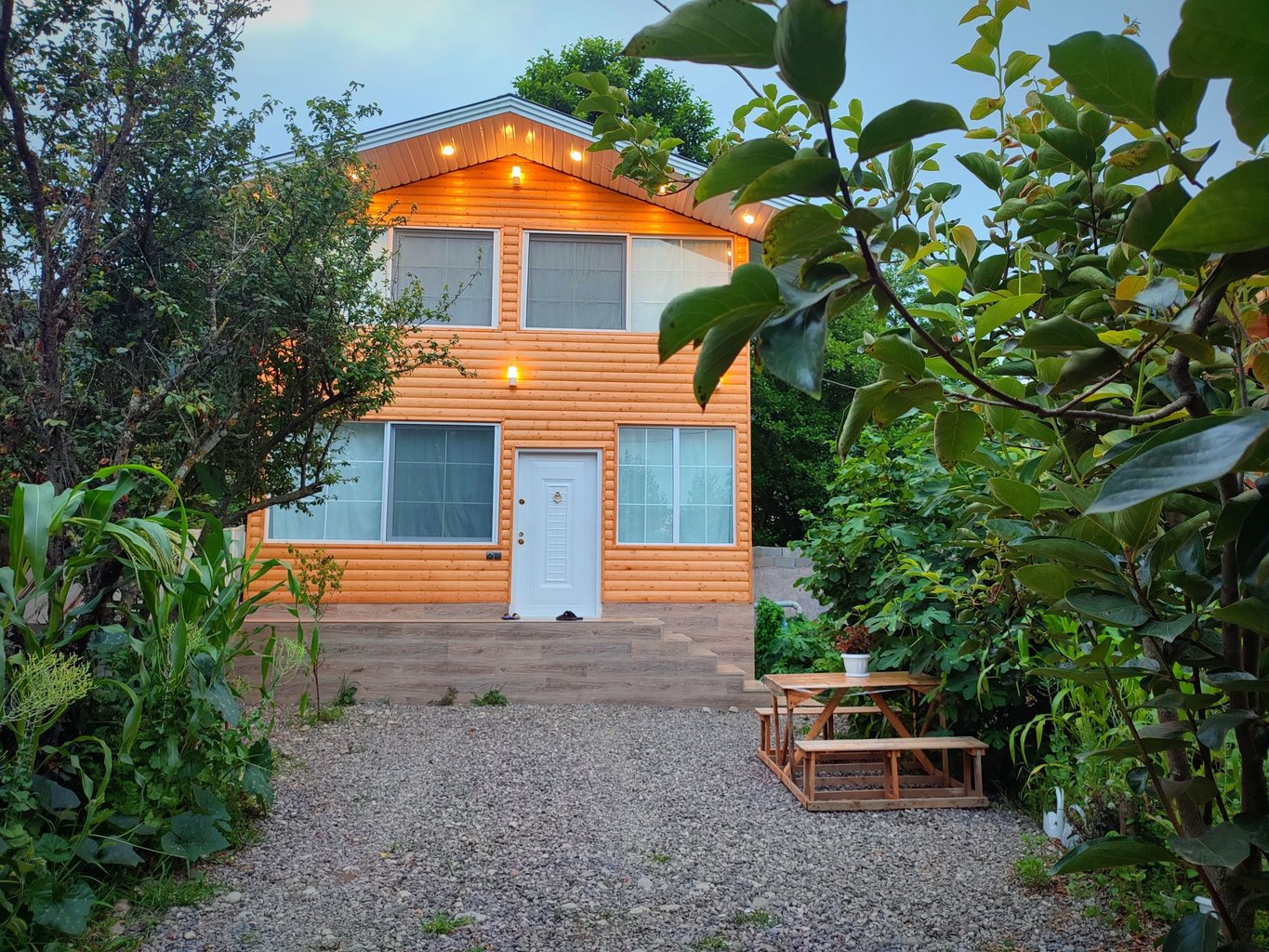 دوخوابه چوبی جنگلی شالیزار