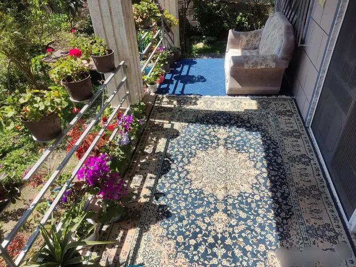 ویلا دوخوابه باغ بهاران - تراس باغ