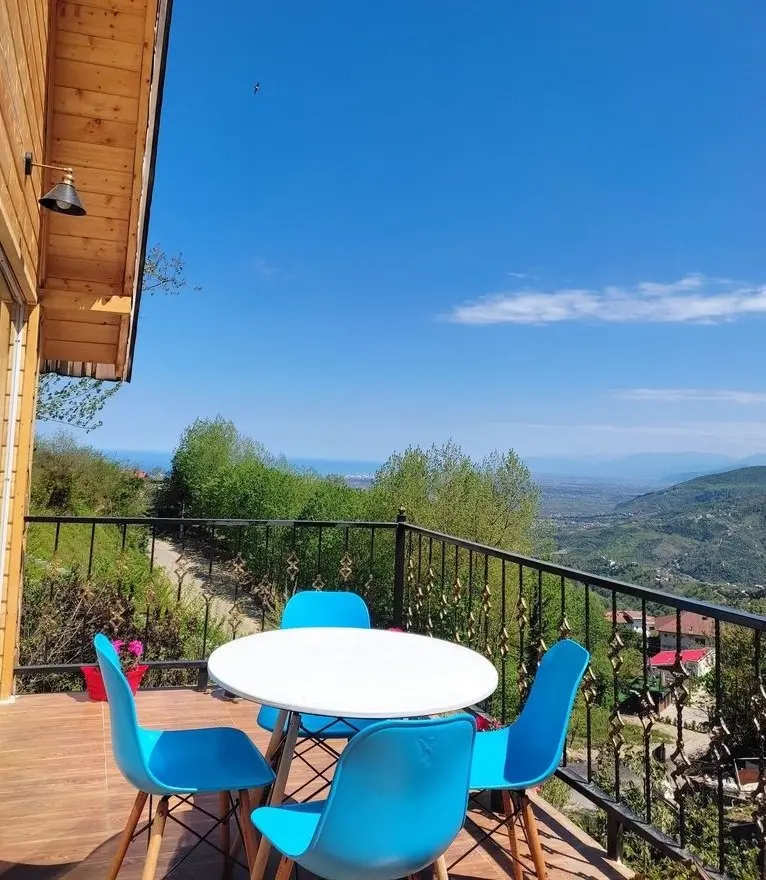 کلبه دوخوابه جنگلی جکوزی دار بارگاه