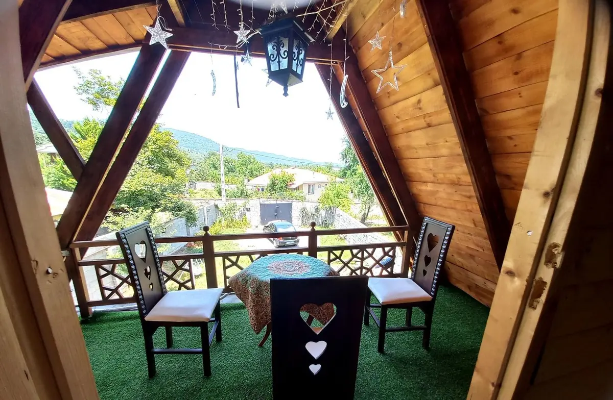 کلبه دوخوابه چوبی صبا