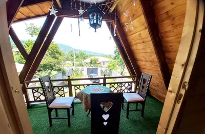 کلبه دوخوابه چوبی صبا