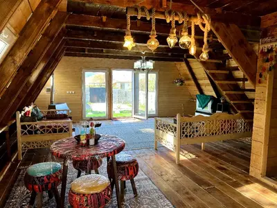 کلبه دوخوابه چوبی صبا