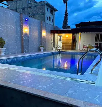 ویلا دوخوابه ساحلی استخردار آبگرم خزر