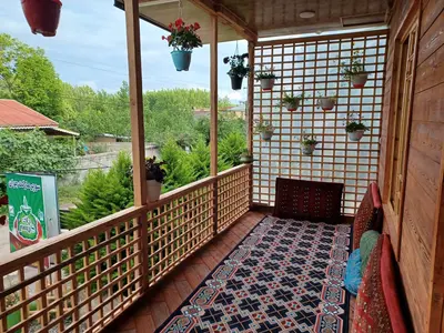 کلبه دوخوابه چوبی رودبنه