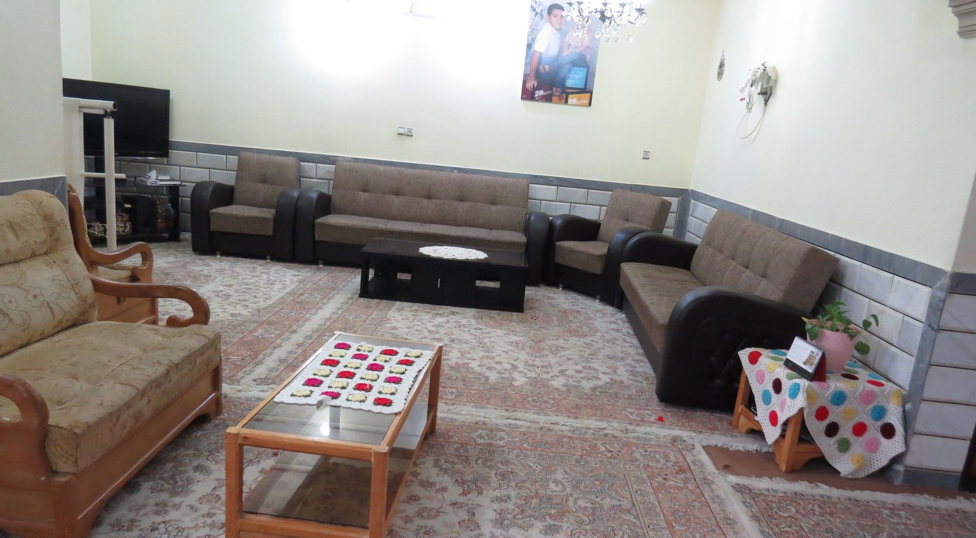 دوخوابه شمعدونی های سبز