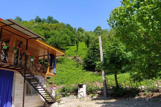 کلبه دوخوابه چوبی جنگلی شالما 2