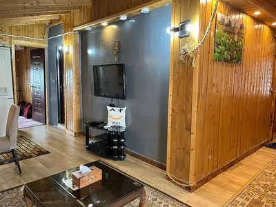 آپارتمان یک خوابه کاج واحد چوبی ۷