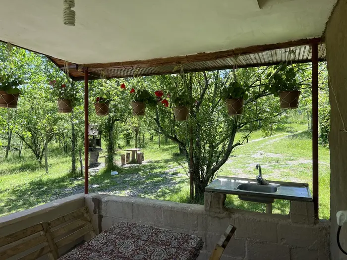 کلبه یک خوابه جنگلی آرامش 5 - ویو کلبه طرف دیگر