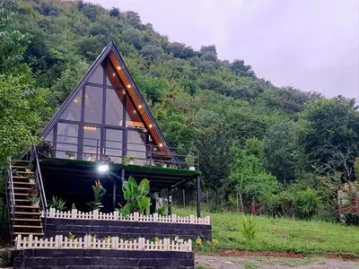 کلبه یک خوابه سوئیسی منان