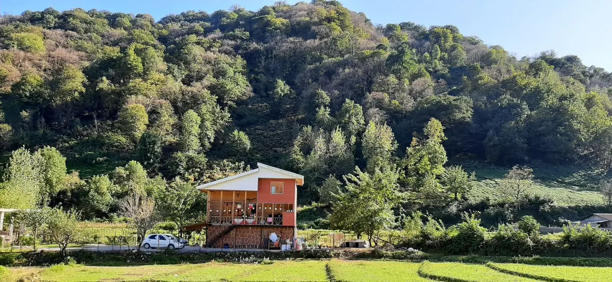 کلبه دوخوابه چوبی دوبلکس قلعه رودخان