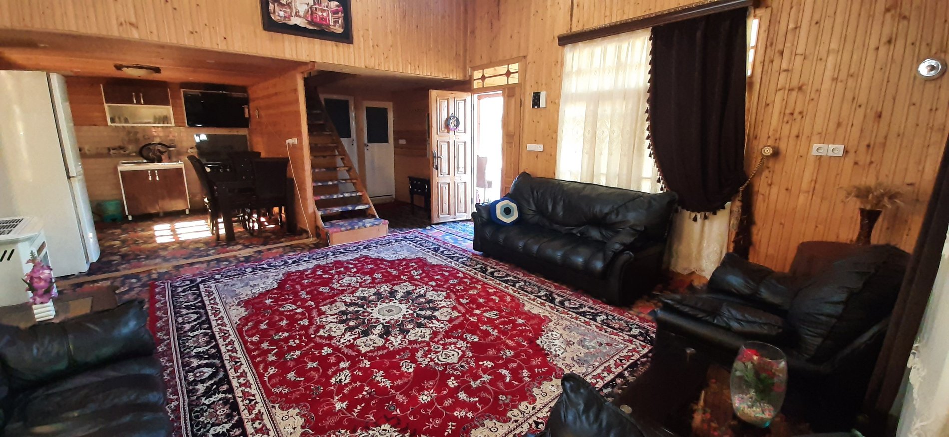 کلبه دوخوابه چوبی دوبلکس قلعه رودخان