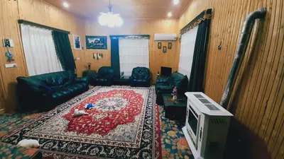 کلبه دوخوابه چوبی دوبلکس قلعه رودخان